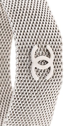 Chanel Pre Owned 1996 CC mesh panel bracelet