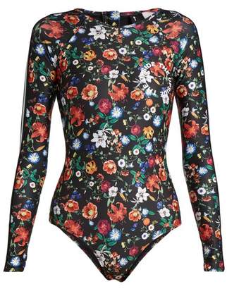 The Upside Wildflowers-print performance paddle suit