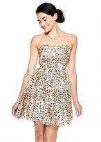Thumbnail for your product : Delia's Animal Print Strapless Party Dress