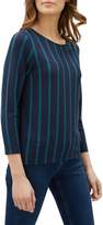 Thumbnail for your product : Jaeger Double Stripe Ponte Top