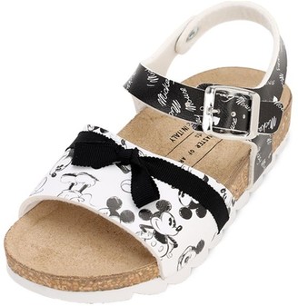 Moa Master Of Arts Mickey Mouse Print Faux Leather Sandals