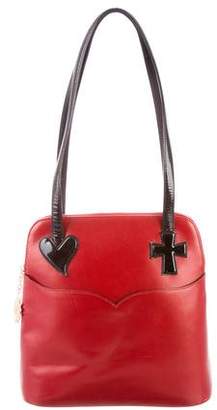 Christian Lacroix Grained Leather Shoulder Bag