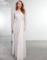 Thumbnail for your product : ASOS EDITION Emilia pearl-embellished wedding dress with cutwork details
