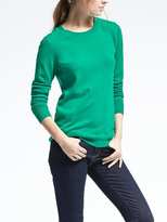 Thumbnail for your product : Banana Republic Extra-Fine Merino Wool Scallop Crew Pullover