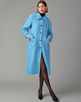 J.Crew Collection A-line topcoat in Italian wool-bouclé blend - ShopStyle  Coats