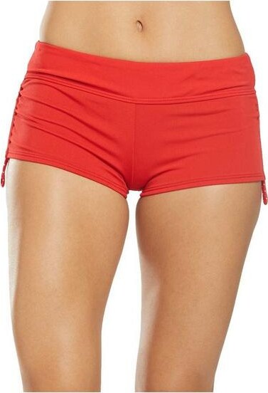 TYR Women's Della Guard Swim Bottoms Competitive XSmall Red