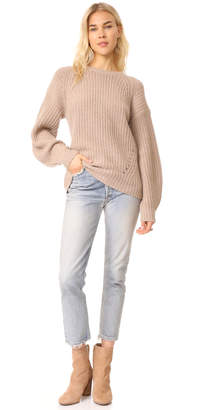 TSE x Claudia Schiffer Long Sleeve Pullover