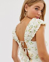 Thumbnail for your product : Free People Like A Lady printed mini dress
