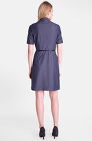 Thumbnail for your product : Tahari Pintuck Chambray Fit & Flare Shirtdress (Petite)