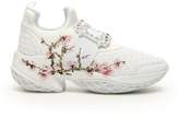 Thumbnail for your product : Roger Vivier Viv Run Strass Flower Print Sneakers