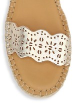 Thumbnail for your product : Soludos Cadiz Wave Perforated Metallic Leather Espadrille Sandals