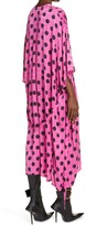 Thumbnail for your product : Balenciaga Polka Dot Jacquard Silk Oversize Midi Dress