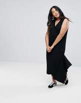 Thumbnail for your product : ASOS Curve Knitted Dress With V Neck And Hem Detail