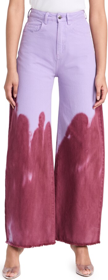 Marques Almeida Drill Tie Dye Boyfriend Pants