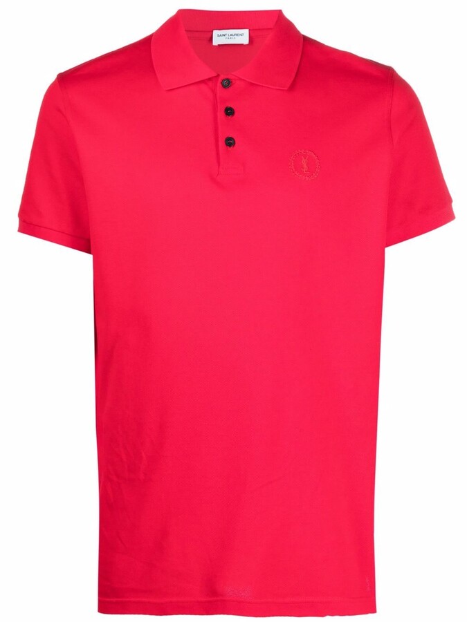 Saint Laurent Monogram Polo Shirt - ShopStyle