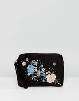 Thumbnail for your product : New Look Embroidered Pouch Cosmetic Bag