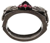 Thumbnail for your product : Roberto Cavalli Crystal Alligator Cuff