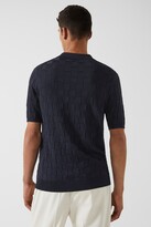 Thumbnail for your product : Reiss Bali - Basket Weave Half Zip Polo T-Shirt