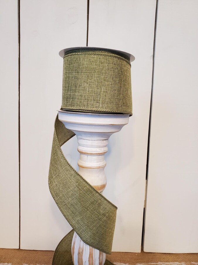 Etsy Fern Green Royal Burlap 2.5" X 10 Yard Ribbon, Ribbon For Wreaths, Wreath Supplies, Green, Fall