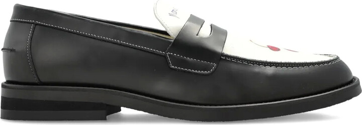 Duke + Dexter Wilde cherry penny loafers