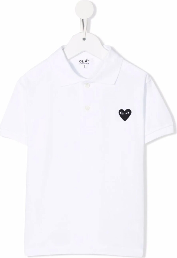 Comme Des Garçons Play Kids Heart-Patch Polo Shirt