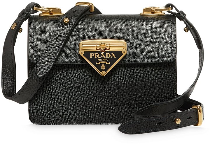 Prada Triangle Leather Shoulder Bag in 2023  Shoulder bag, Leather  shoulder bag, Leather