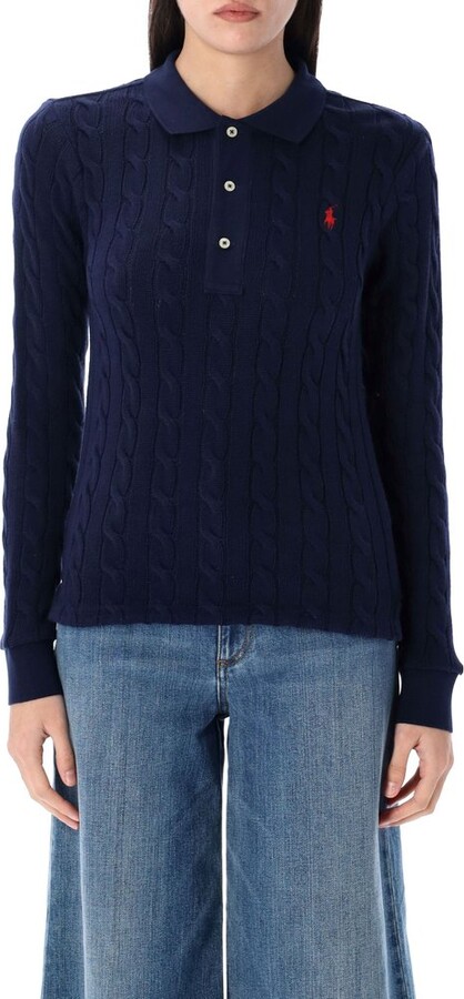 Polo Ralph Lauren Cable-Knit Polo Jumper