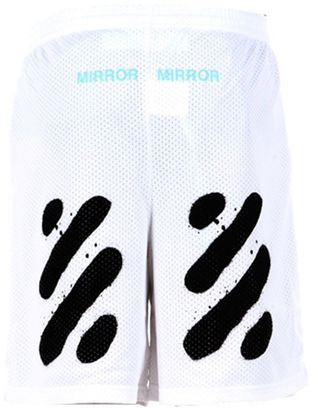 Off-White Diagonal Spray Mesh Shorts
