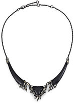 Thumbnail for your product : Alexis Bittar Cubist Lucite & Crystal Deco Punk Sectioned Bib Necklace