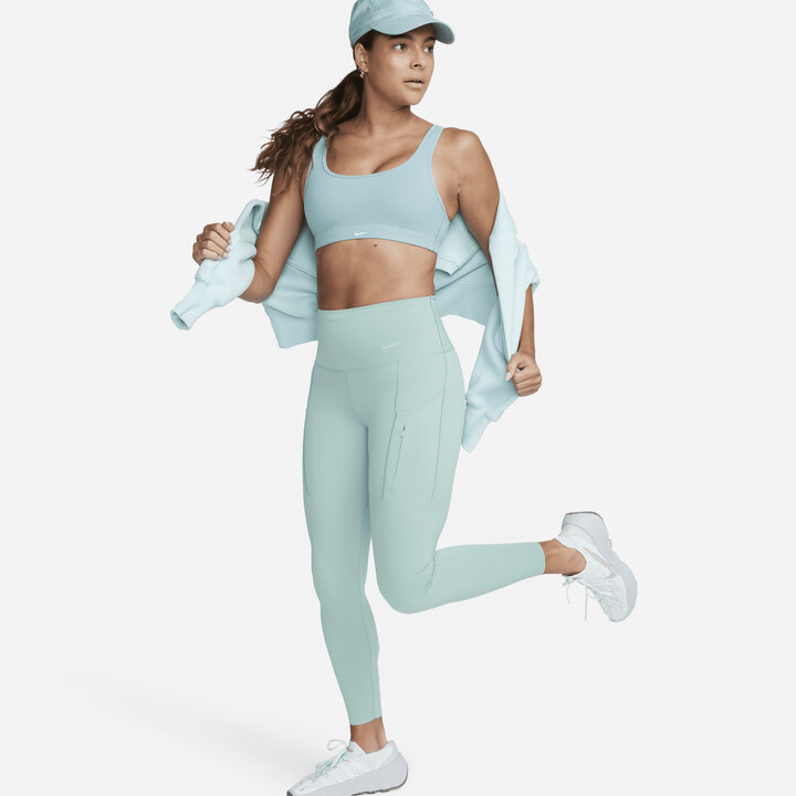 Nike Women's Go Firm-Support High-Waisted 7/8 Leggings with Pockets in  Green - ShopStyle Activewear Pants