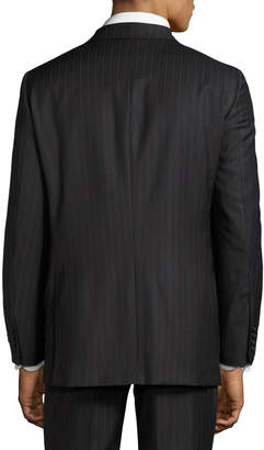 Hickey Freeman Classic-Fit Pinstripe Suit, Gray