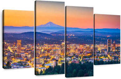 Ebern Designs Sireci Tacoma Sunset Skyline