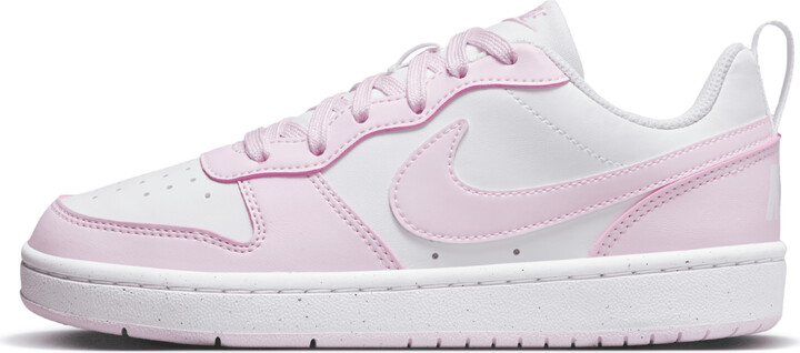 Nike Big Girls Court Borough Low Recraft Casual Sneakers from Finish Line -  White, Pink Foam - ShopStyle