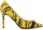 Versace pointed Baroccoflage pumps 