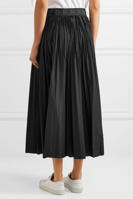 DKNY Pleated Shell Midi Skirt - Black