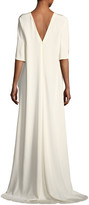 Thumbnail for your product : Carolina Herrera High-Low Cape Top