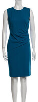 Thumbnail for your product : Diane von Furstenberg Crew Neck Knee-Length Dress w/ Tags Blue