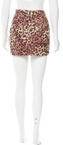 Thumbnail for your product : Torn By Ronny Kobo Leopard Print Mini Skirt