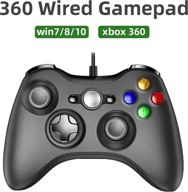 TECTINTER For Xbox360 Console USB Wired Game Controller Joypad For Win 7/8/10 PC Joystick Controle Mando Gamepad For Xbox 360 Accessories