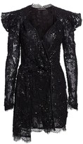 Thumbnail for your product : Amen Embroidery Lace Long Sleeve Dress