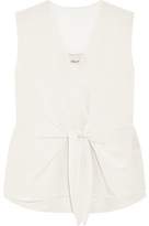 Thumbnail for your product : 3.1 Phillip Lim Knotted Silk Crepe De Chine Top