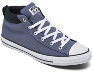 men's chuck taylor all star street mid casual sneakers from finish line