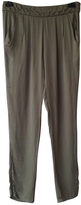 Thumbnail for your product : IRO Khaki Polyester Trousers