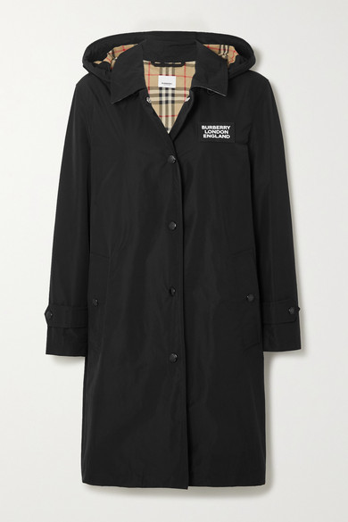burberry hooded rain jacket women's