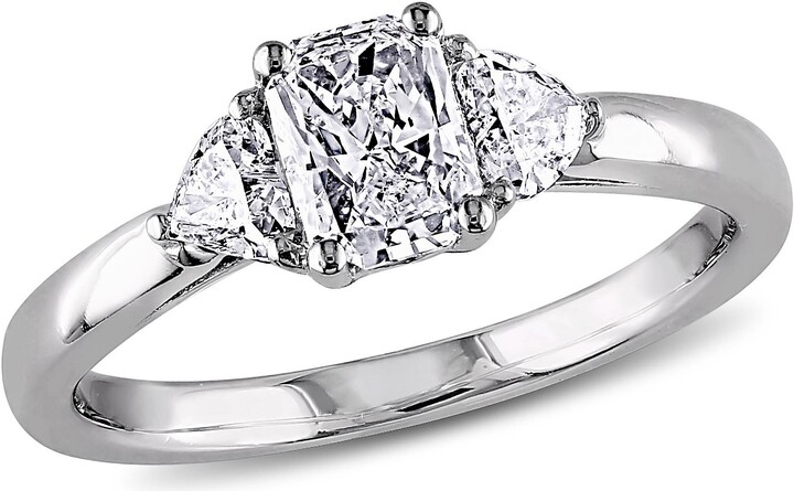 Julianna B. Diamond Radiant Heart 3-Stone Ring 14k