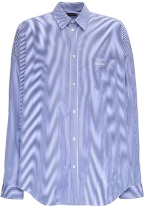 balenciaga shirt blue