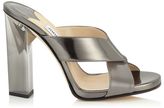 Thumbnail for your product : Jimmy Choo Taris Twilight Patent and Anthracite Mirror Leather Mules
