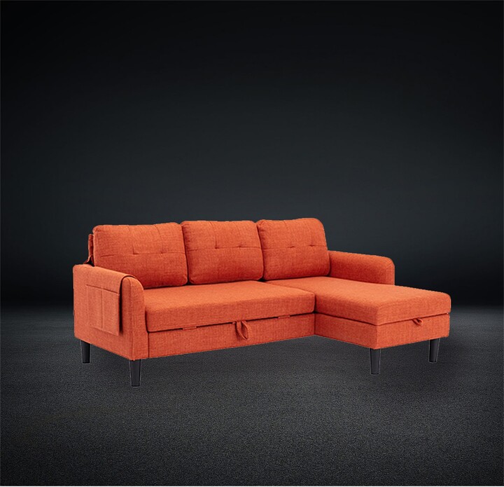 TONWIN Convertible Sectional Sofa Bed with Storage Chaise ShopStyle