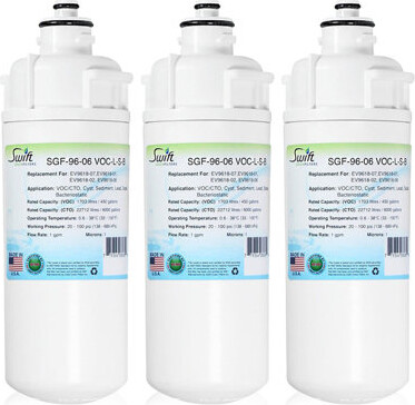 Swift Green Filters SGF-96-06 VOC-L-S-B Compatible Commercial Water Filter for EEV9618-07, EV9618-01, EV9618-02, 3 Pack