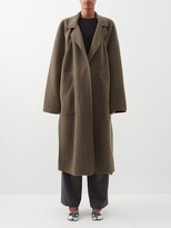 Thumbnail for your product : Raey Exaggerated-shoulder Split-side Wool Coat